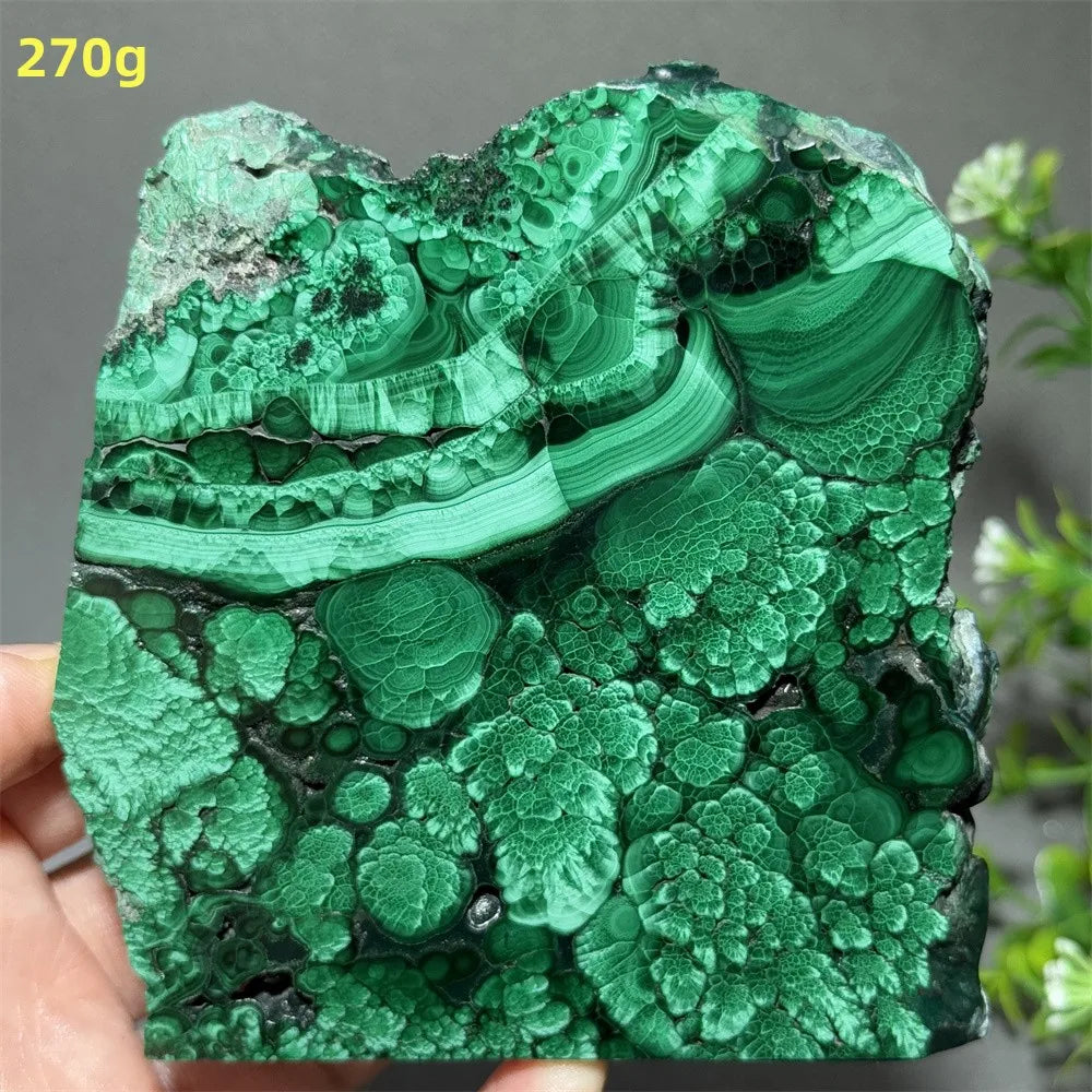 Thiên Nhiên Đá Malachite Sống Thiền Trang Trí 50cm - Daisan Mart