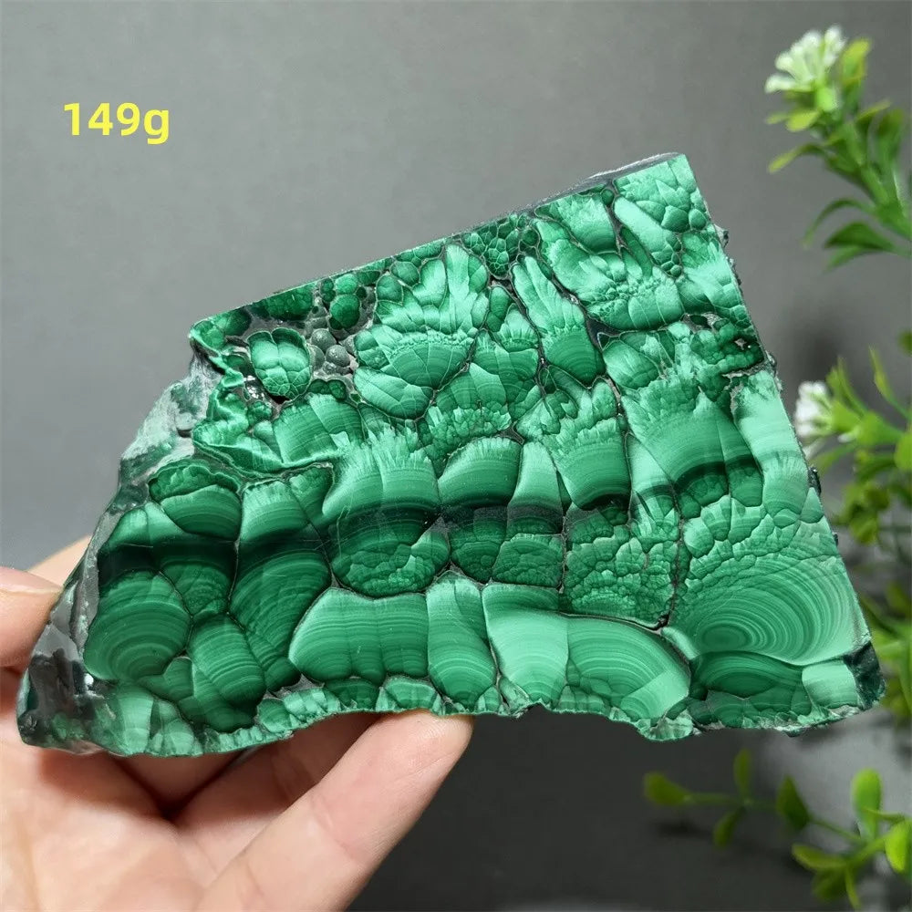 Thiên Nhiên Đá Malachite Sống Thiền Trang Trí 50cm - Daisan Mart