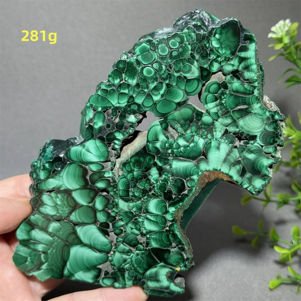 Thiên Nhiên Đá Malachite Sống Thiền Trang Trí 50cm - Daisan Mart