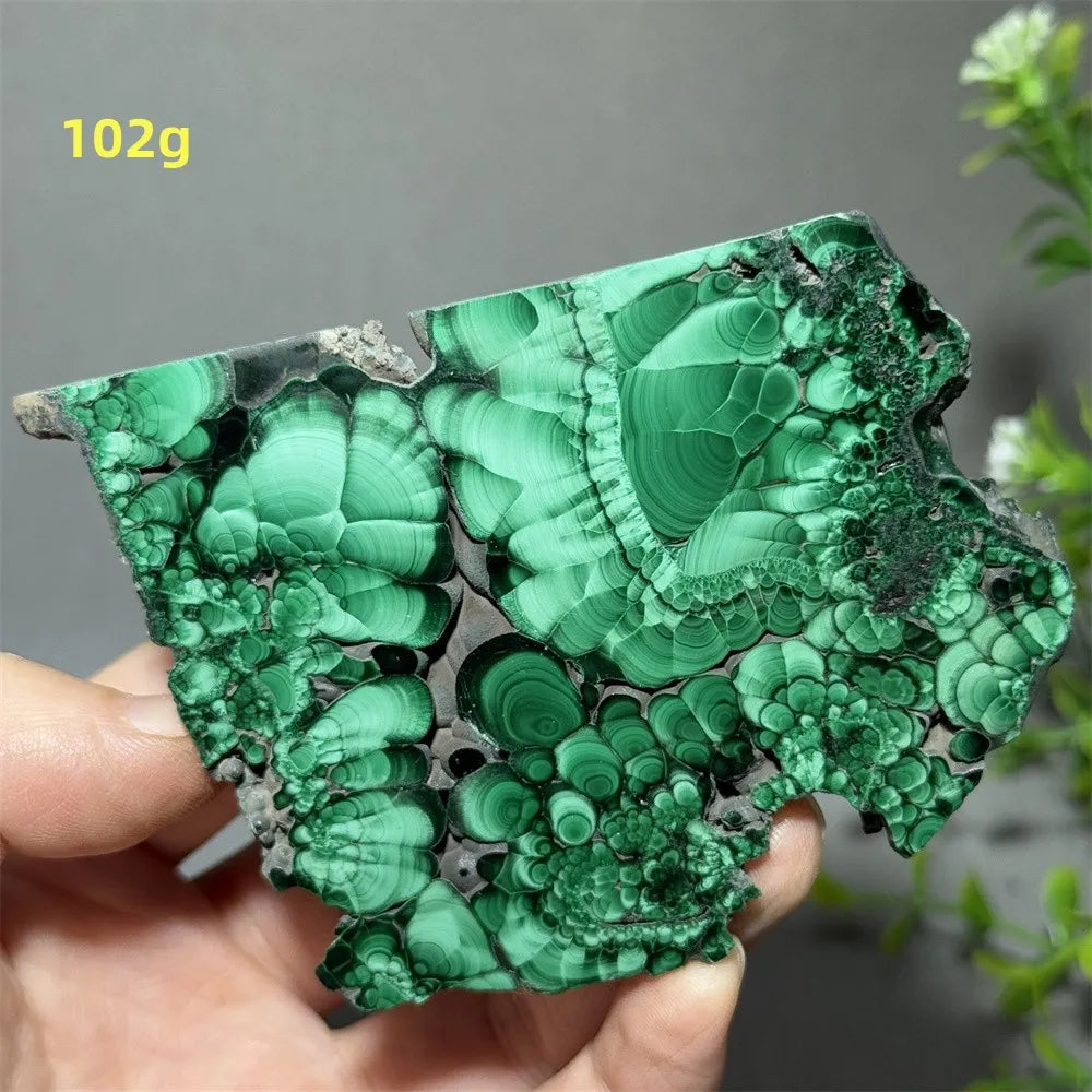 Thiên Nhiên Đá Malachite Sống Thiền Trang Trí 50cm - Daisan Mart