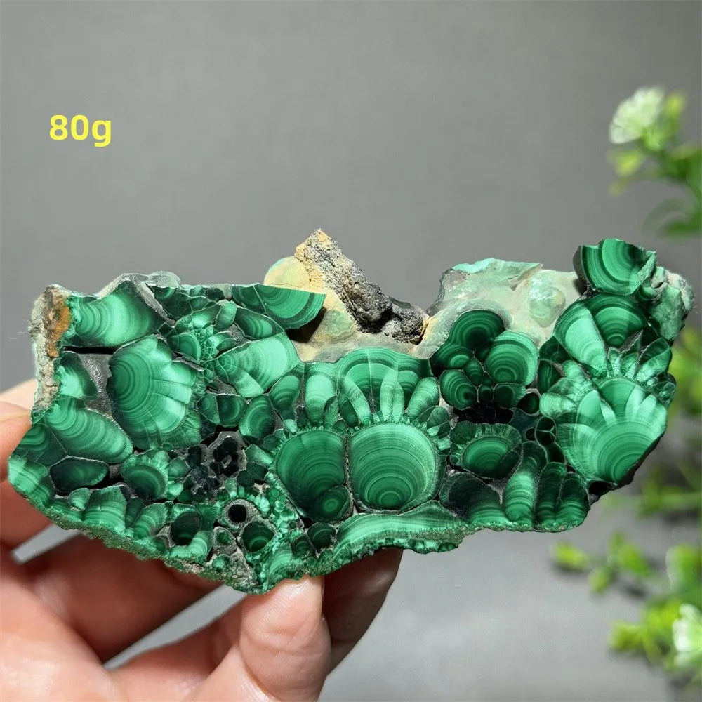 Thiên Nhiên Đá Malachite Sống Thiền Trang Trí 50cm - Daisan Mart
