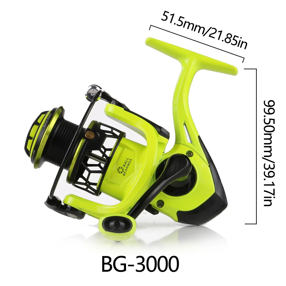 Máy câu BAKAWA 1000/2000/3000 - Quay mượt, bền bỉ - Daisan Mart