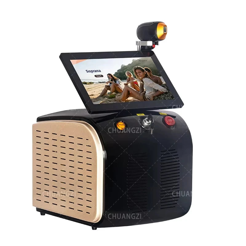 808nm 755nm 1064nmProfessional Portable 4000w Soprano Titanium Diode Laser Hair Removal Machine High Power Alexandrite Laser - Daisan Mart