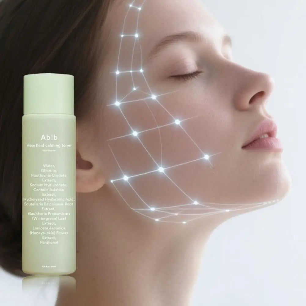 Korea Abib Houttuynia Cordata Toner Soothes Sensitive Skin Moisturizes Calms Nourishes Repairs Relieves Facial Redness Swelling