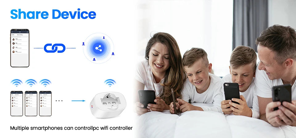 Ổ Cắm WiFi Thông Minh BSD60 - Điều Khiển Từ Xa EU - Daisan Mart