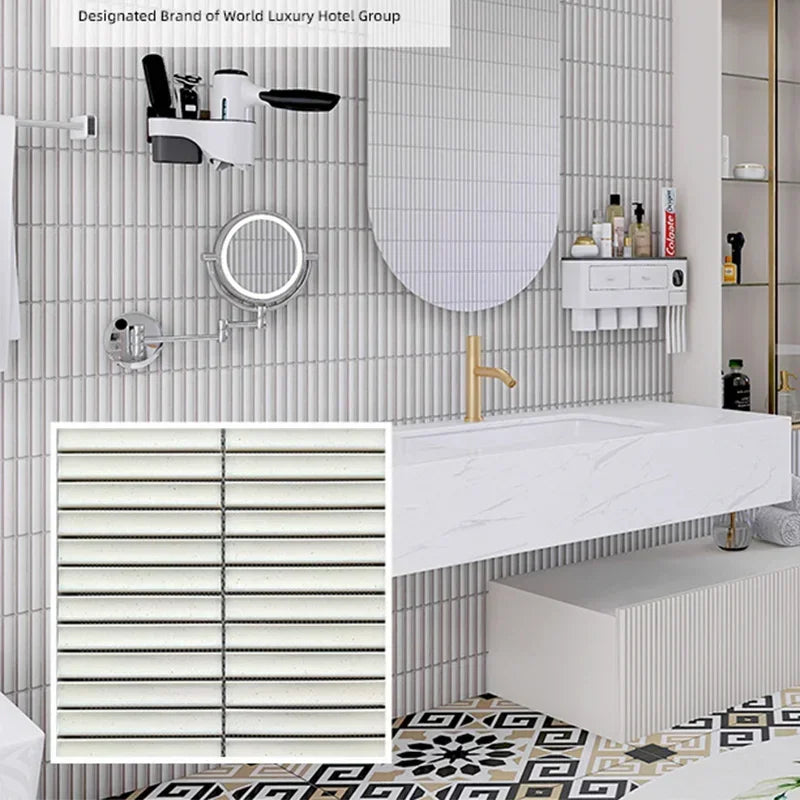Gạch Mosaic Sứ Lõm Dài 22x145 Trang Trí Nhà Tắm - Daisan Mart