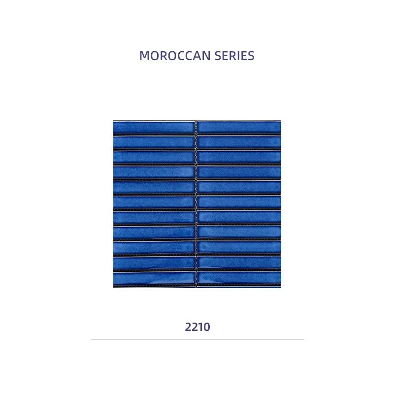 Gạch Mosaic Sứ Lõm Dài 22x145 Trang Trí Nhà Tắm - Daisan Mart