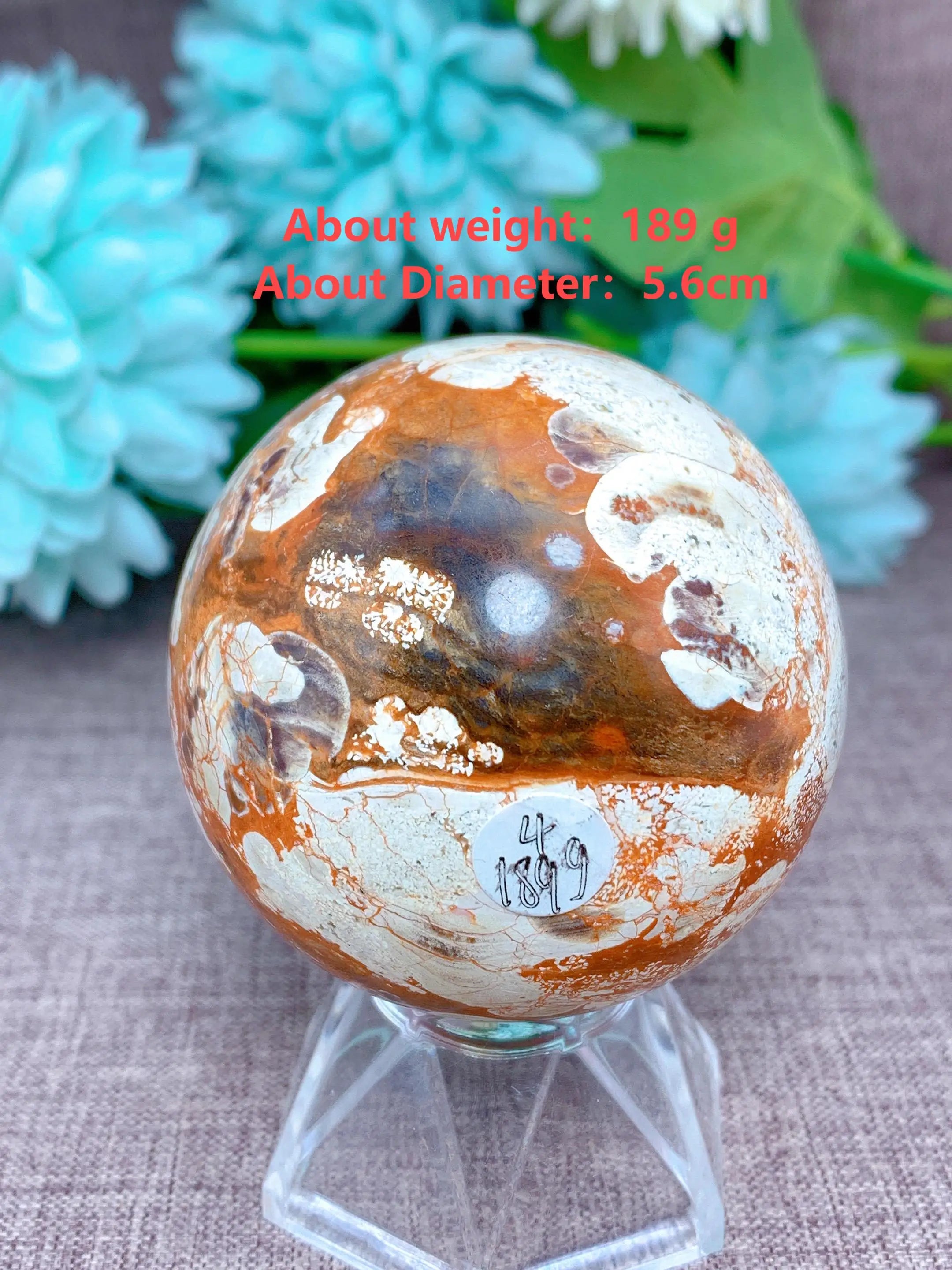 ###Quả Cầu Thạch Anh Cam - Trang Trí & Thiền Chữa Lành - Daisan Mart