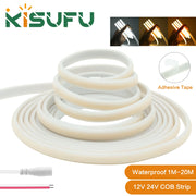 Dải Đèn LED COB Chống Nước IP67 Dẻo 12V 24V 320LEDs/M - Daisan Mart