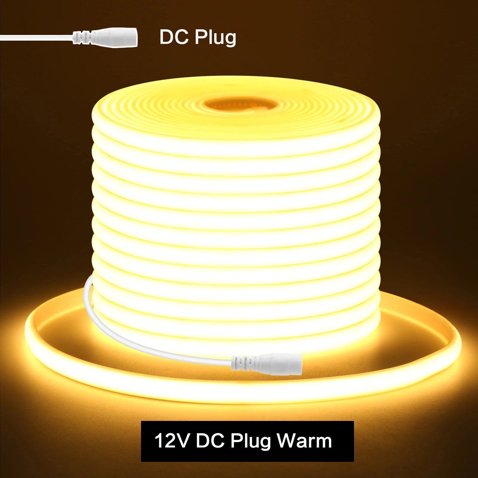 Dải Đèn LED COB Chống Nước IP67 Dẻo 12V 24V 320LEDs/M - Daisan Mart
