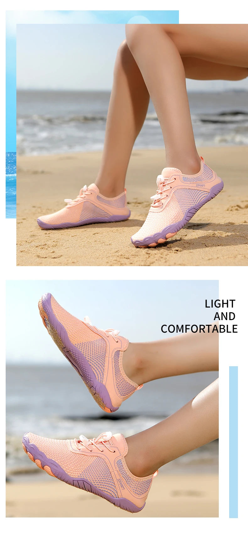 ###Giày Lội Nhanh Khô Chống Trượt Đa Năng Unisex - Daisan Mart