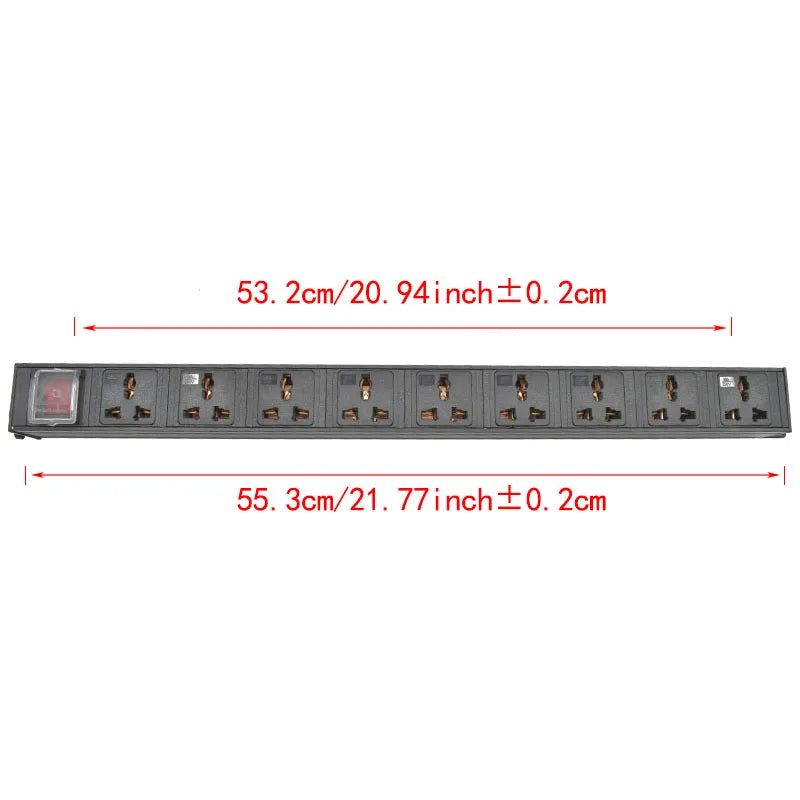 Ổ điện tủ mạng 2-9 cổng đa năng IEC-C14 PDU - Daisan Mart