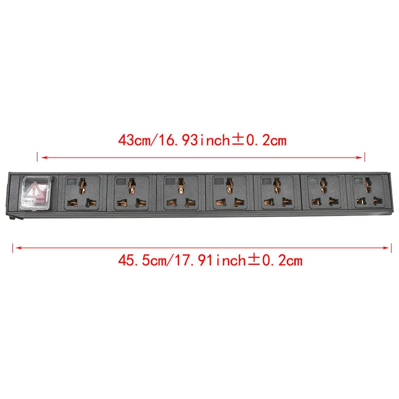 Ổ điện tủ mạng 2-9 cổng đa năng IEC-C14 PDU - Daisan Mart