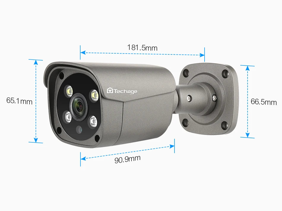 Bộ Kit CCTV Techage AI 8CH POE 5MP/8MP Âm Thanh 2 Chiều - Daisan Mart