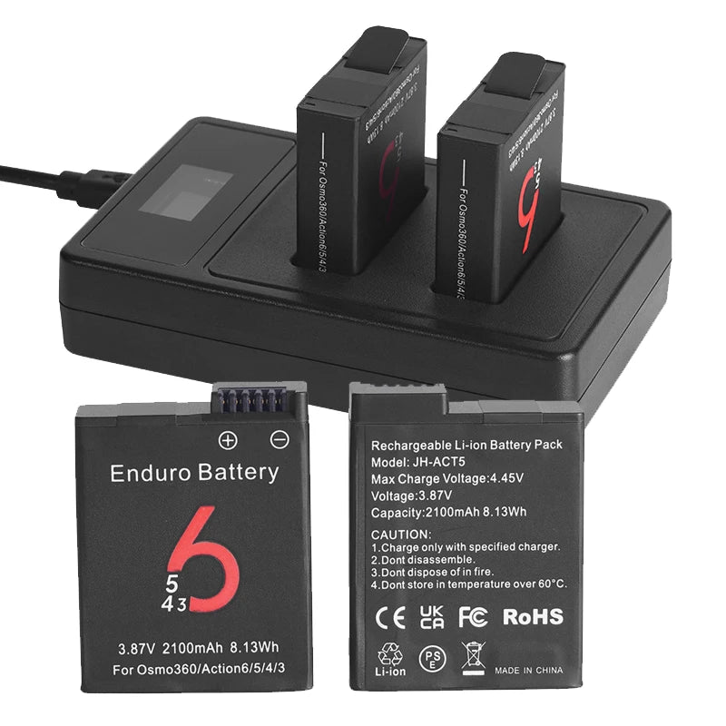 Pin Máy Ảnh DJI Action 6 2100mAh - Phụ Kiện Sạc Osmo - Daisan Mart