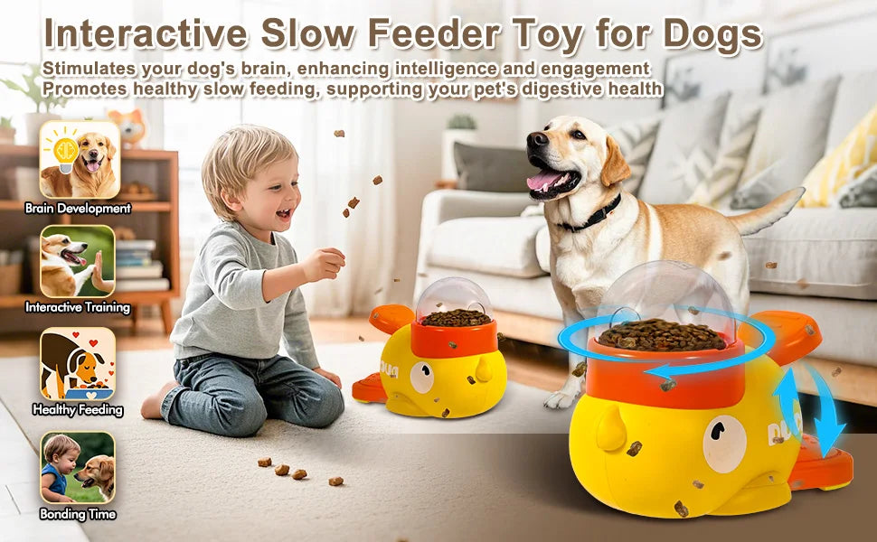 Pet Snack Feeder Dog Food Dispenser Automatic Feeder Puppy Cartoon Duck Design Used to Train Dogs Accessories Cats Cat Supplies - Daisan Mart