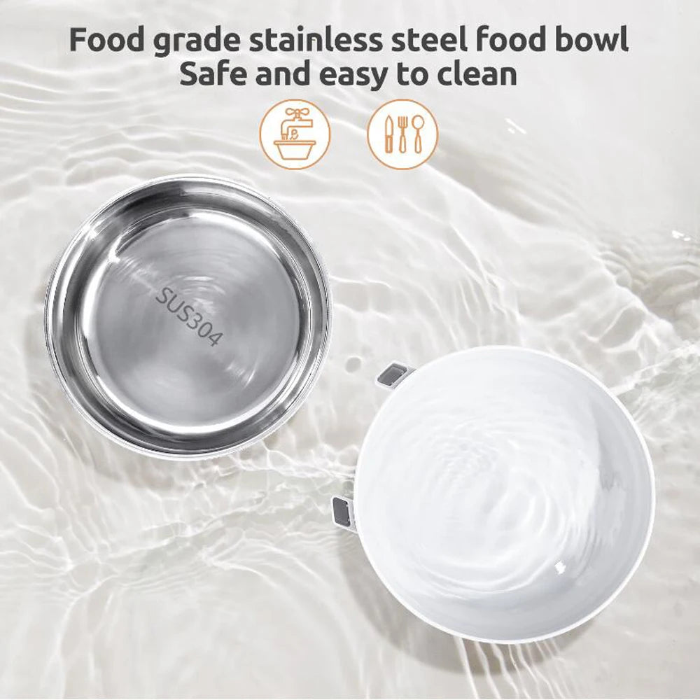 3.5L Automatic Pet Feeder Smart Food Dispenser For Cats Dogs Timer Stainless Steel Bowl Auto Dog Cat Pet Feeding Pet Supplies - Daisan Mart