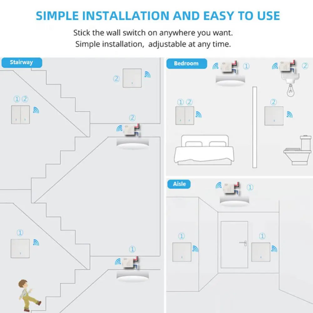 Smart WiFi Switch Controls 220V LED Lights