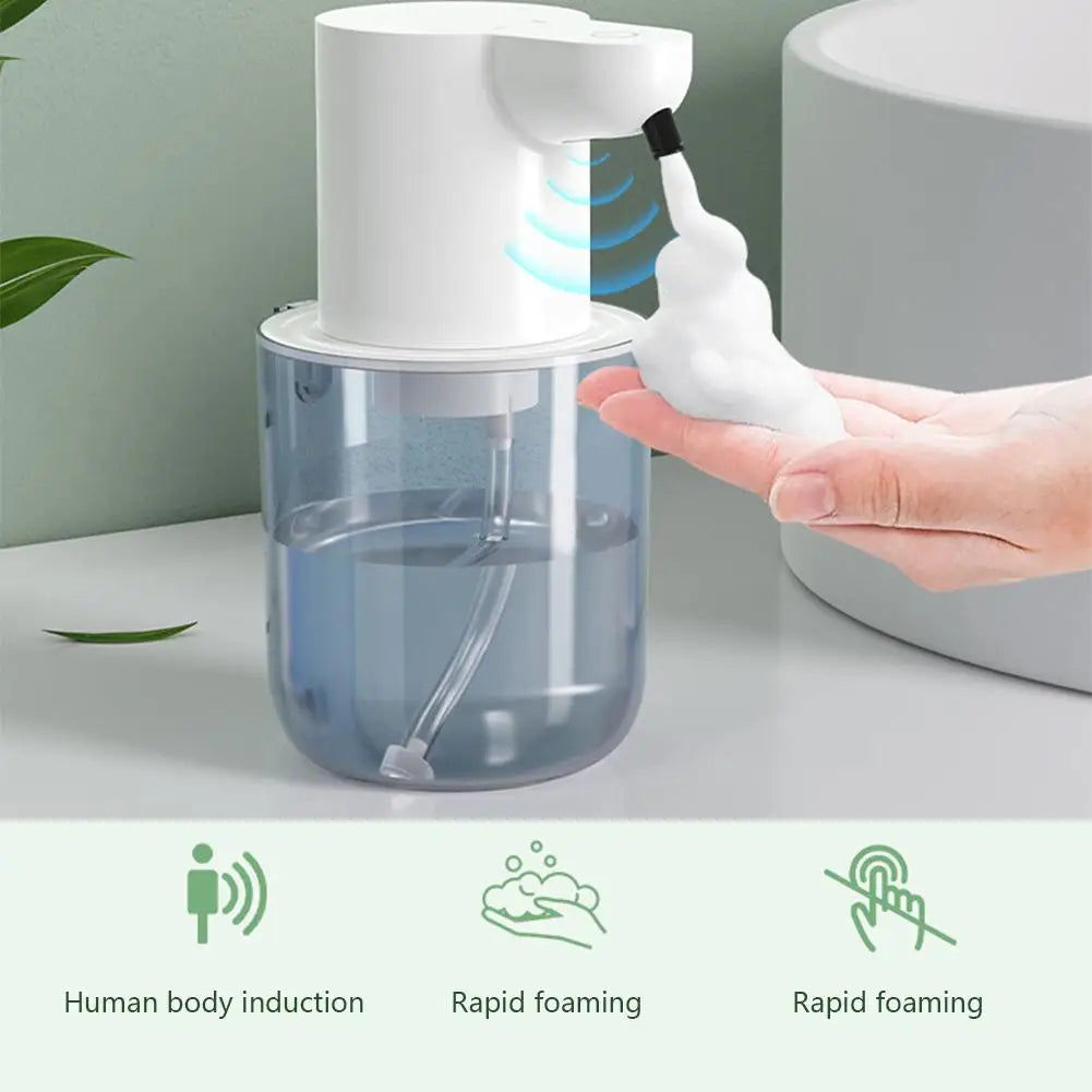 Máy xịt xà phòng tự động 400ml - 4 tốc độ, sạc USB - Daisan Mart