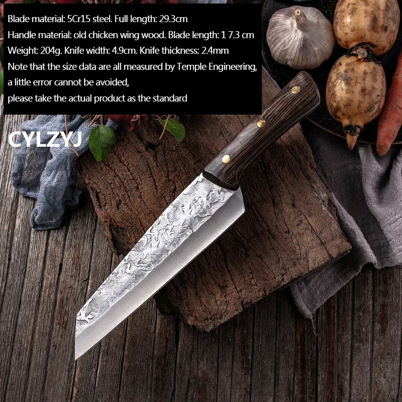 Dao Lọc Xương Rèn Thép Không Gỉ Đầu Bếp Serbia - Daisan Mart