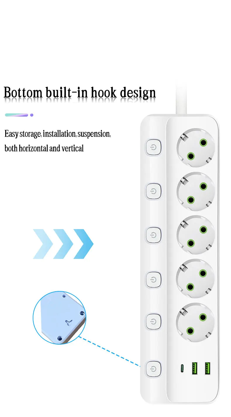 Ổ Cắm Thông Minh Đa Năng USB-C & Điều Khiển Độc Lập - Daisan Mart