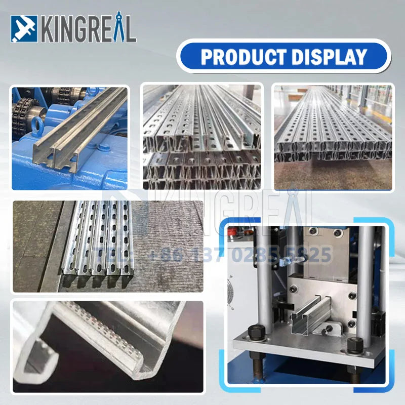 41*41 41*21 Unistrut C Channel Roll Forming Machine PV Photovoltaic Mounting Systems Bracket Making Machine Slotted C Channel - Daisan Mart