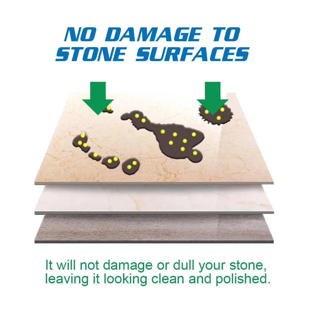 Stone Stain Remover Granite Quartz Marble Tile Stubborn Stains Deep Cleaning Powder Strong Decontamination Granite Stone Cleaner - Daisan Mart