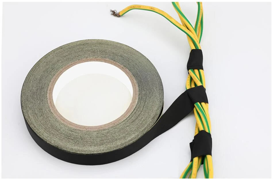 30M Black Acetate Cloth Single-sided Adhesive Tape Wire Bnding High Temperature Resistance Tape For Electric Phone LCD Repair - Daisan Mart