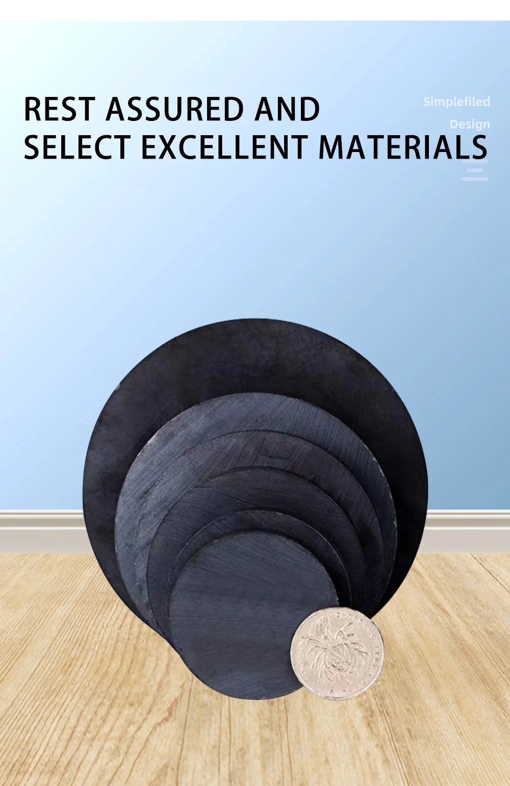 Nam Châm Đen Ferrite Tròn 14-20mm Dạy Học, Dán Tủ - Daisan Mart