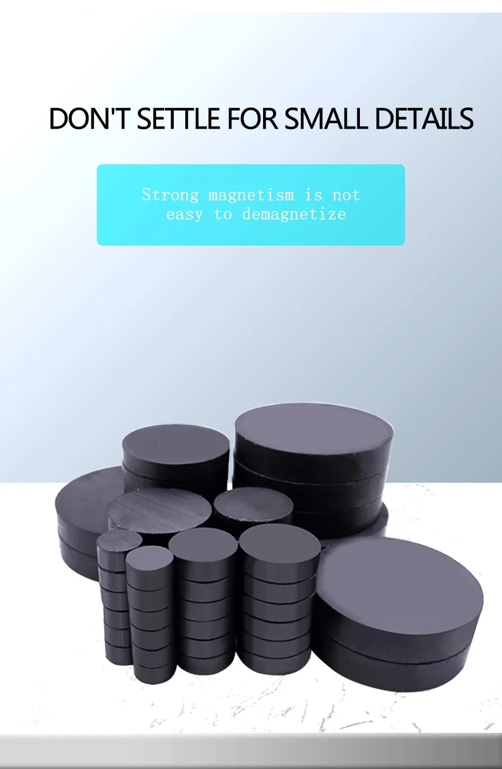 Nam Châm Đen Ferrite Tròn 14-20mm Dạy Học, Dán Tủ - Daisan Mart