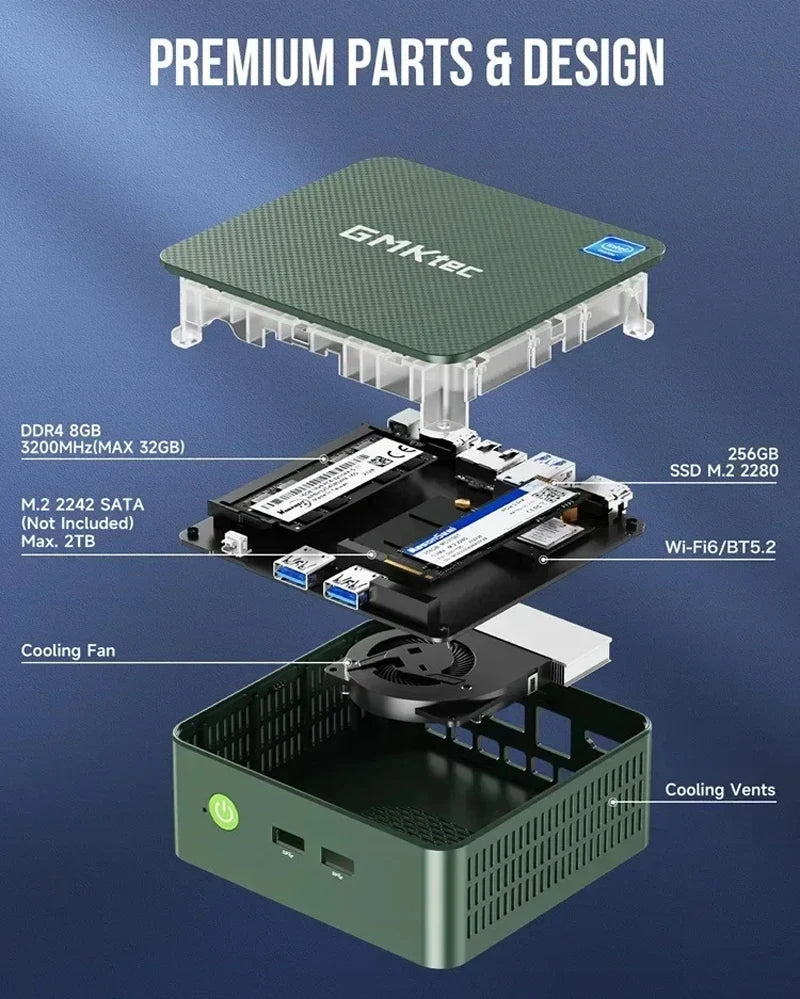 Máy Tính Nhỏ GMKtec G3 Plus - Hiệu Suất Cao, Đa Nhiệm - Daisan Mart