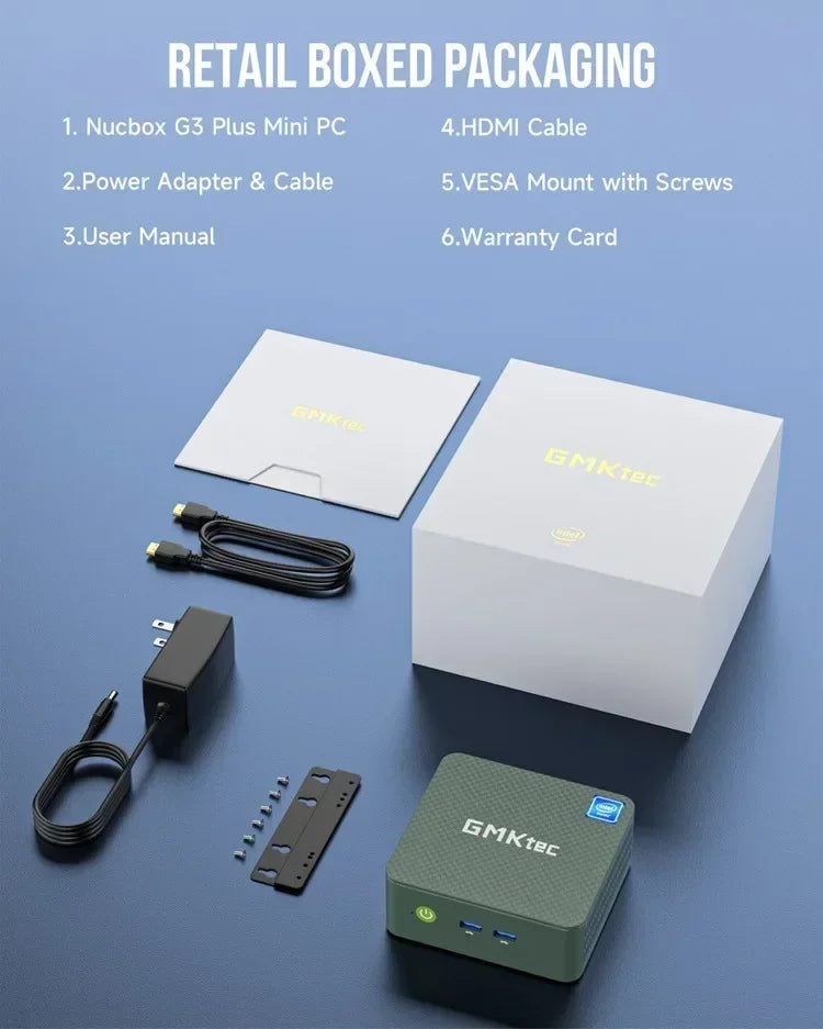 Máy Tính Nhỏ GMKtec G3 Plus - Hiệu Suất Cao, Đa Nhiệm - Daisan Mart