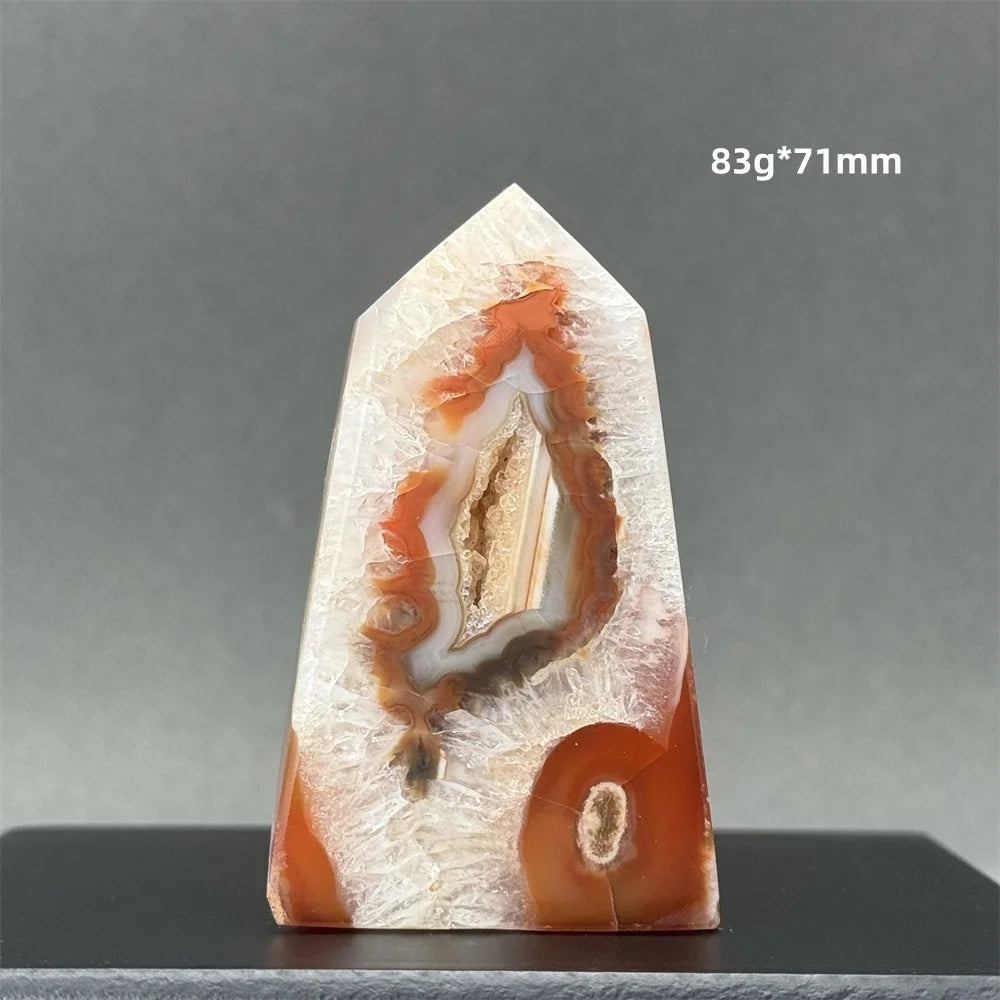 Trụ Đá Onyx Đỏ Tự Nhiên - Đá Trang Trí & Chữa Lành - Daisan Mart