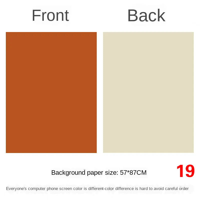 Photography Backdrops Wallpaper 57*87cm 2sides Solid Color Photo Background Props for Photo Studio Newborn Product Photographic - Daisan Mart