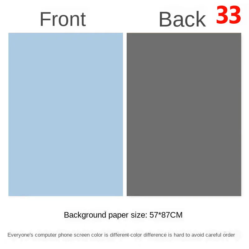 Photography Backdrops Wallpaper 57*87cm 2sides Solid Color Photo Background Props for Photo Studio Newborn Product Photographic - Daisan Mart