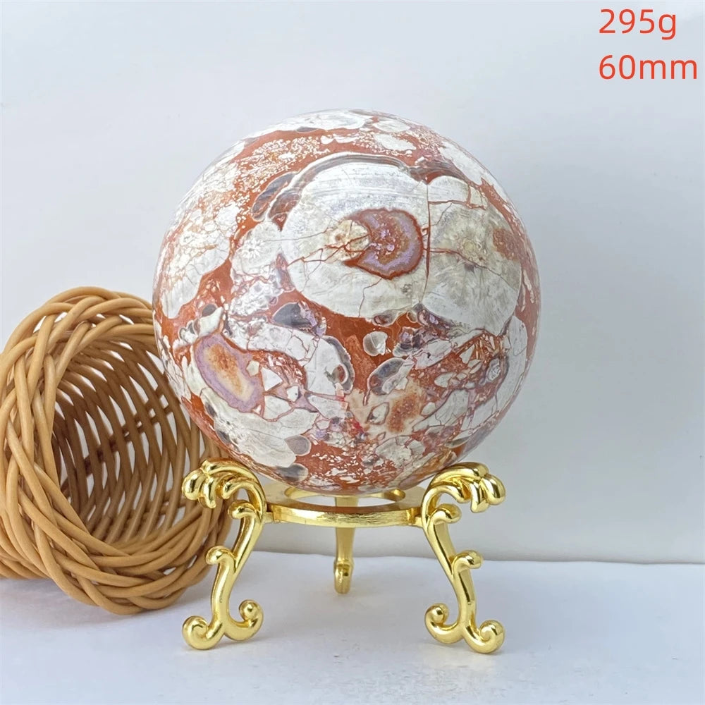 Quả Cầu Thạch Anh Cam Tự Nhiên Phong Thủy May Mắn - Daisan Mart