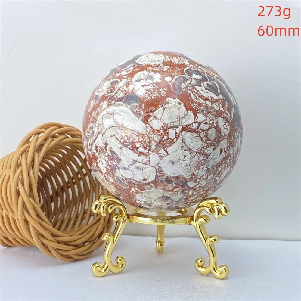 Quả Cầu Thạch Anh Cam Tự Nhiên Phong Thủy May Mắn - Daisan Mart