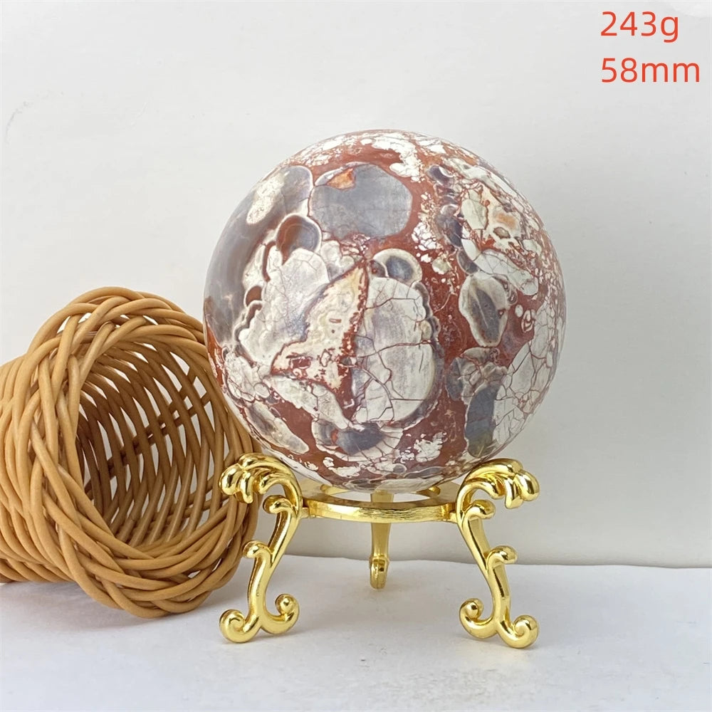 Quả Cầu Thạch Anh Cam Tự Nhiên Phong Thủy May Mắn - Daisan Mart
