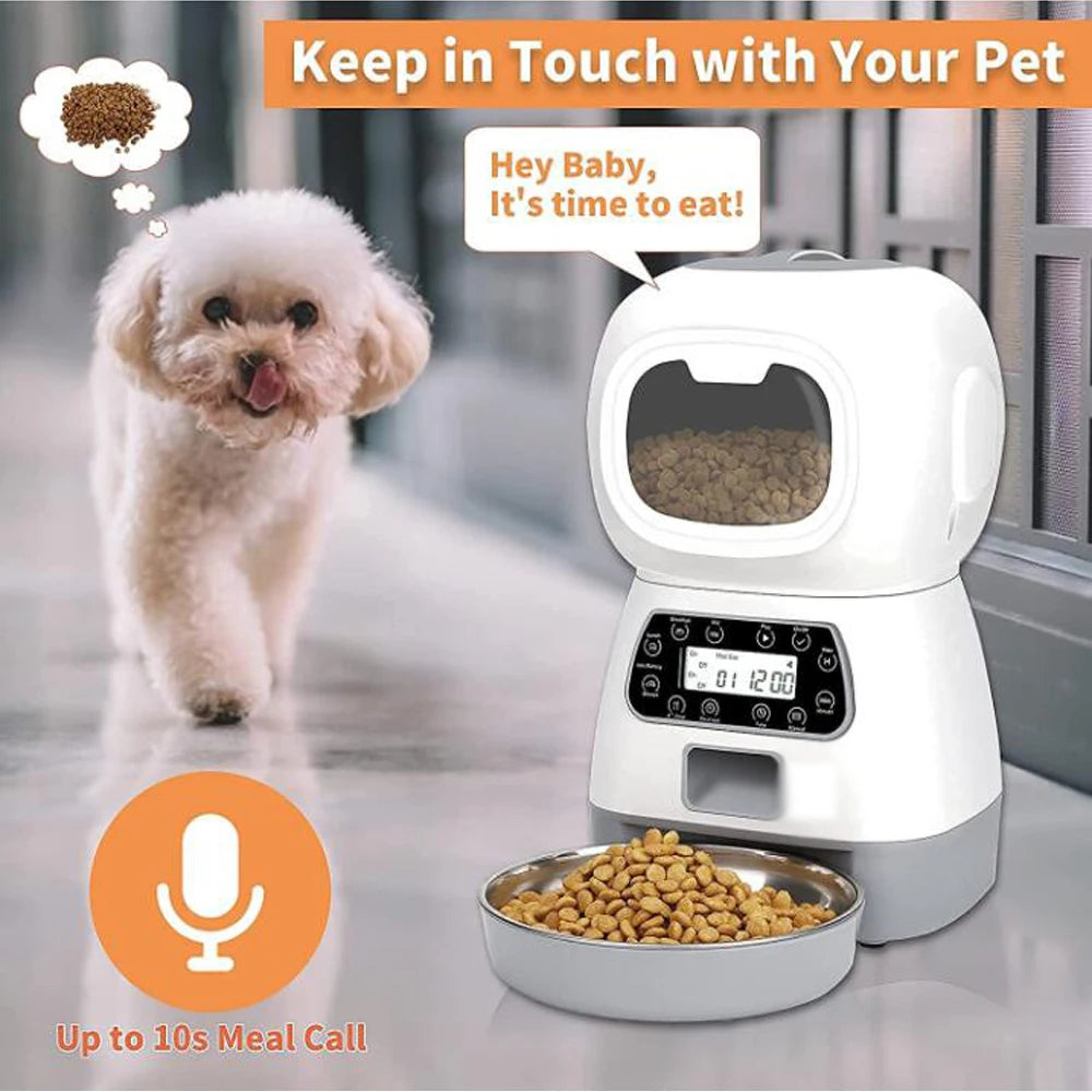 New Pet Feeder Pet Dispenser For Cat And Dog Travel Supply Automatic Smart Slow Feeder Dispenser Fixed Time Amount Of Food - Daisan Mart