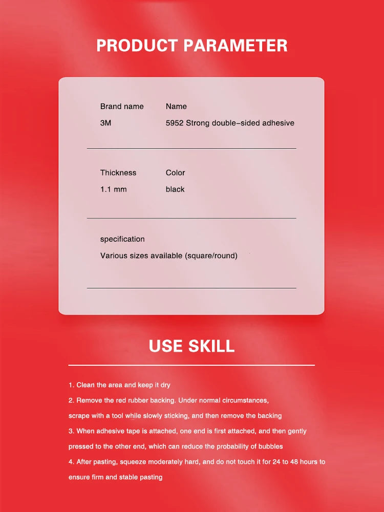 3M Extra Strong Double Sided Tape Adhesive 5604 3m Long 0.4mm Thick for Car Home Industry Special Strong Double-Sided Tape - Daisan Mart