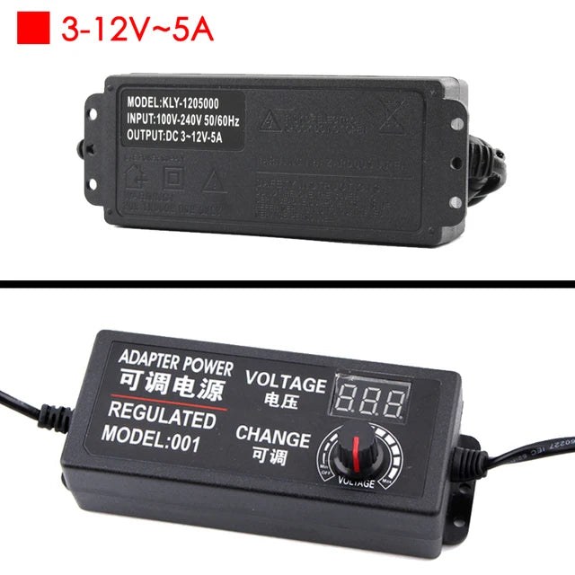 Nguồn chuyển đổi đa năng AC-DC 3-24V có màn hình hiển thị