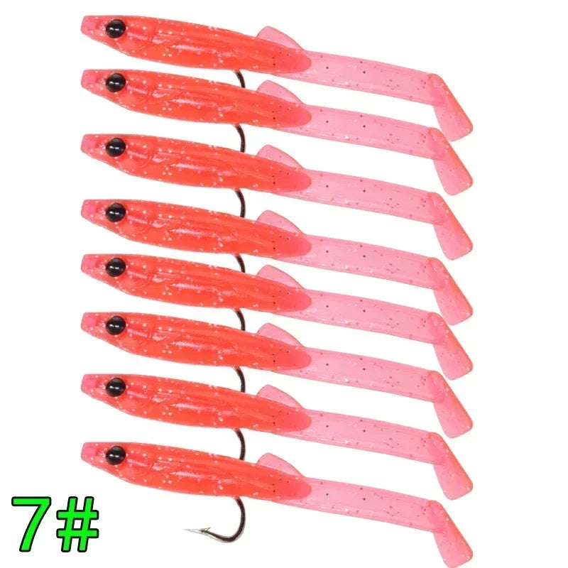 Mồi Giả Silicone Câu Cá Biển Afishlure 8 Món 65mm - Daisan Mart