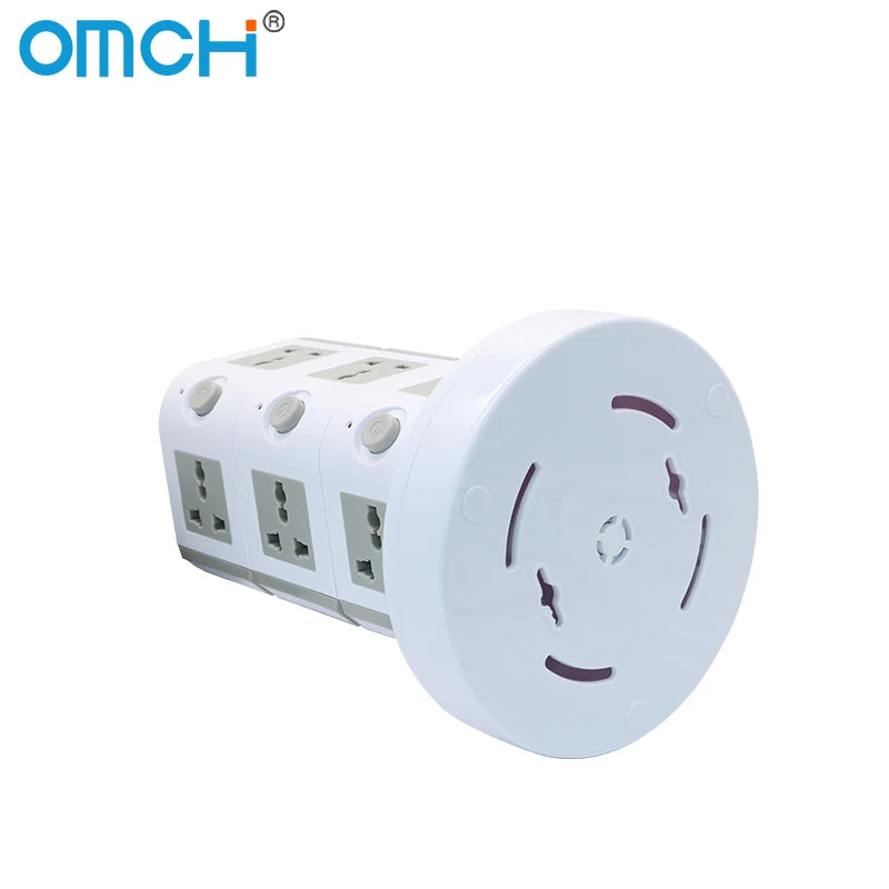Ổ cắm tháp đa năng OMCH 4 USB, công tắc an toàn - Daisan Mart