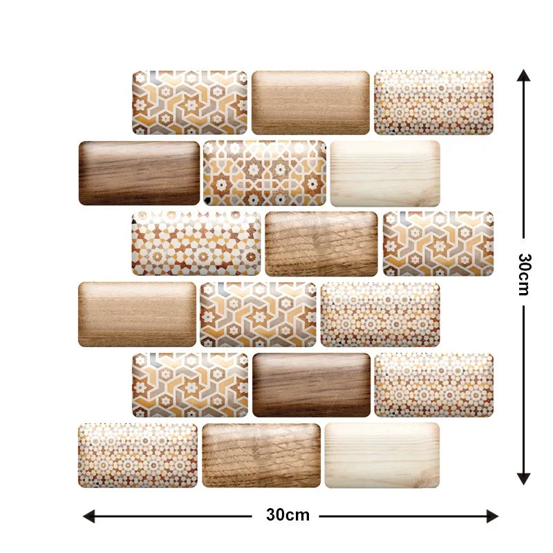 Gạch Dán Tường 3D Chống Nước Trang Trí Nhà Bếp & WC - Daisan Mart