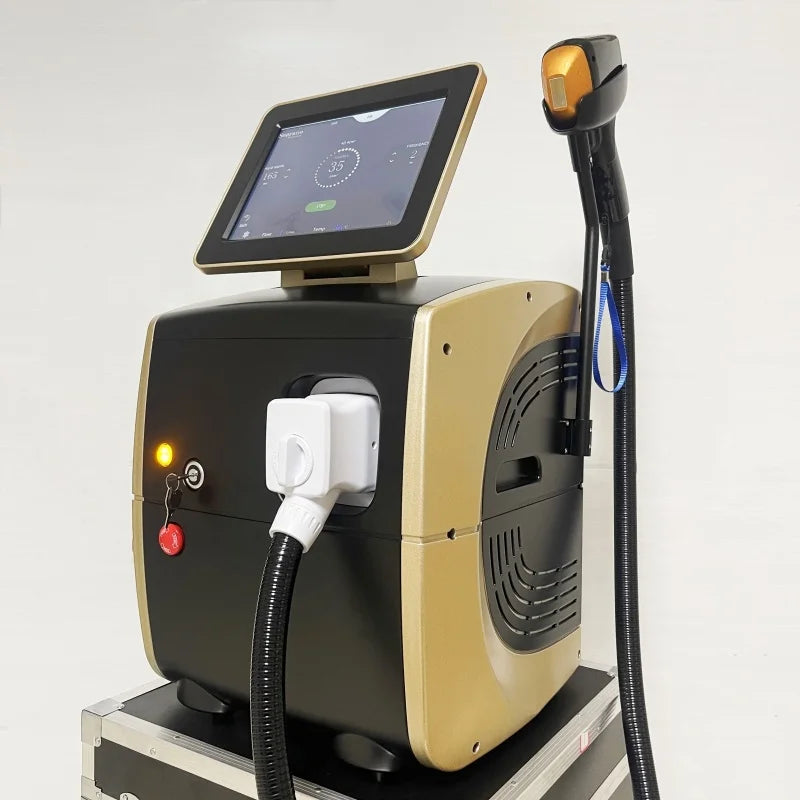 808nm Alexandrite Professional Soprano Diode Ice Titanium Laser Body Hair Removal Machine 4 Wave Device Permanent CE Woman 4000w - Daisan Mart