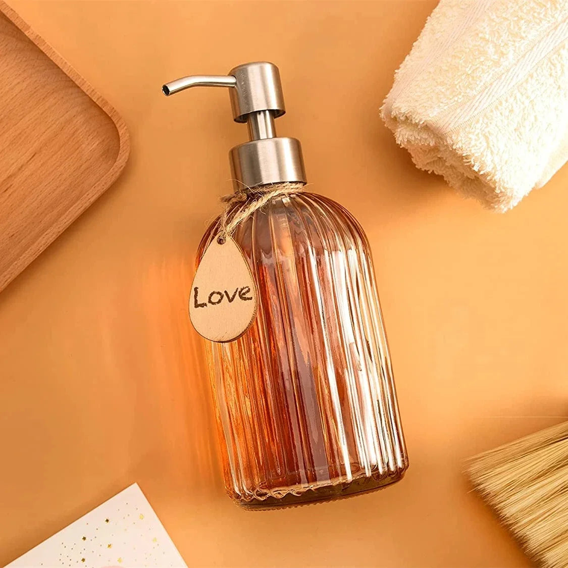 Bình đựng xà phòng thuỷ tinh 400ml sang trọng - Daisan Mart