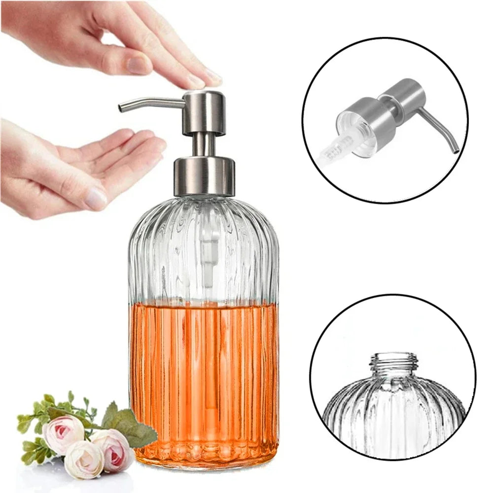 Bình đựng xà phòng thuỷ tinh 400ml sang trọng - Daisan Mart