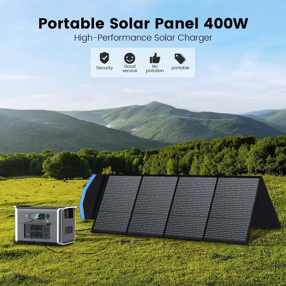 New 400W Foldable Solar Panel 40V Portable Solar Charger with MC-4 for Power Station Solar Generator Powerbank Camping Outdoor - Daisan Mart
