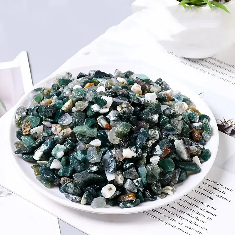 Natural Moss Agate - DIY Creative Scraps