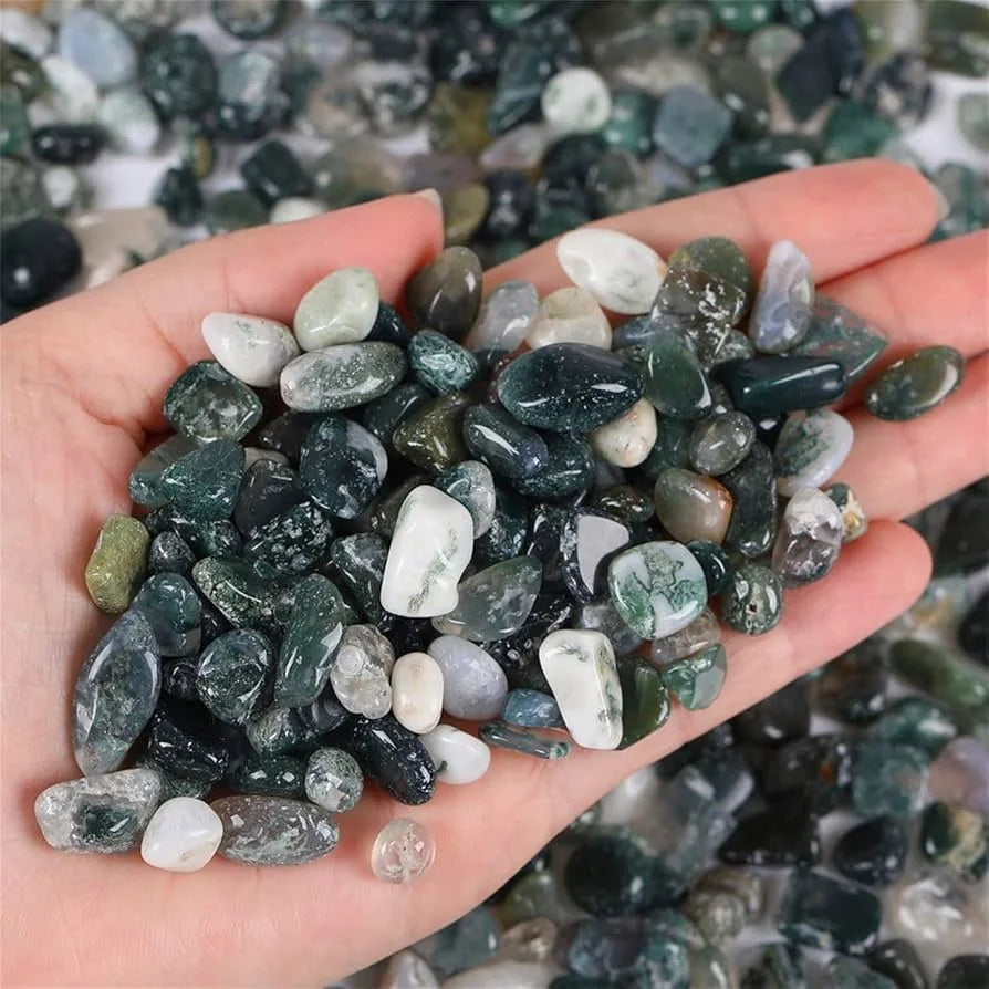 Natural Moss Agate - DIY Creative Scraps